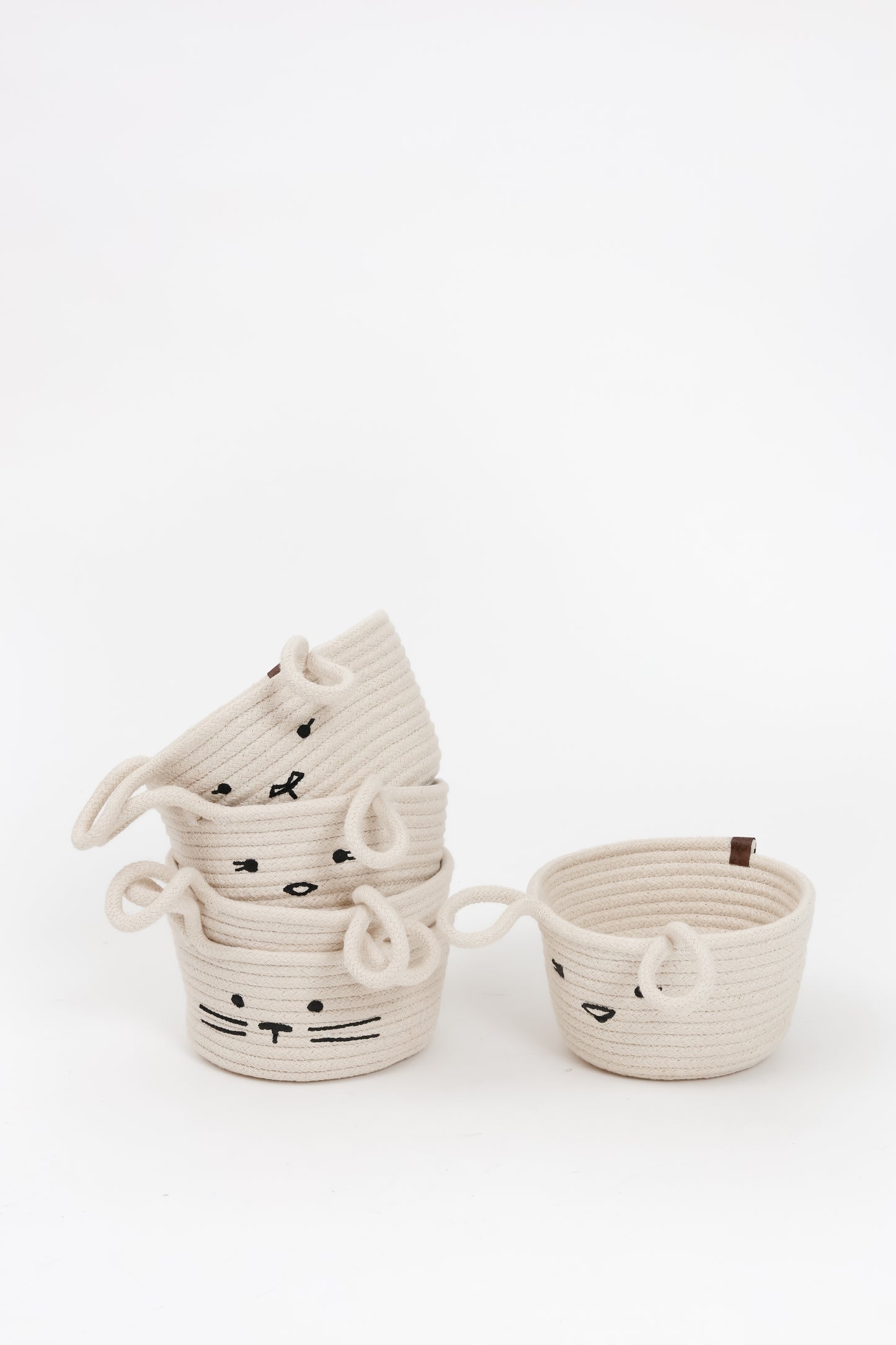 Cestas de cordón de algodón