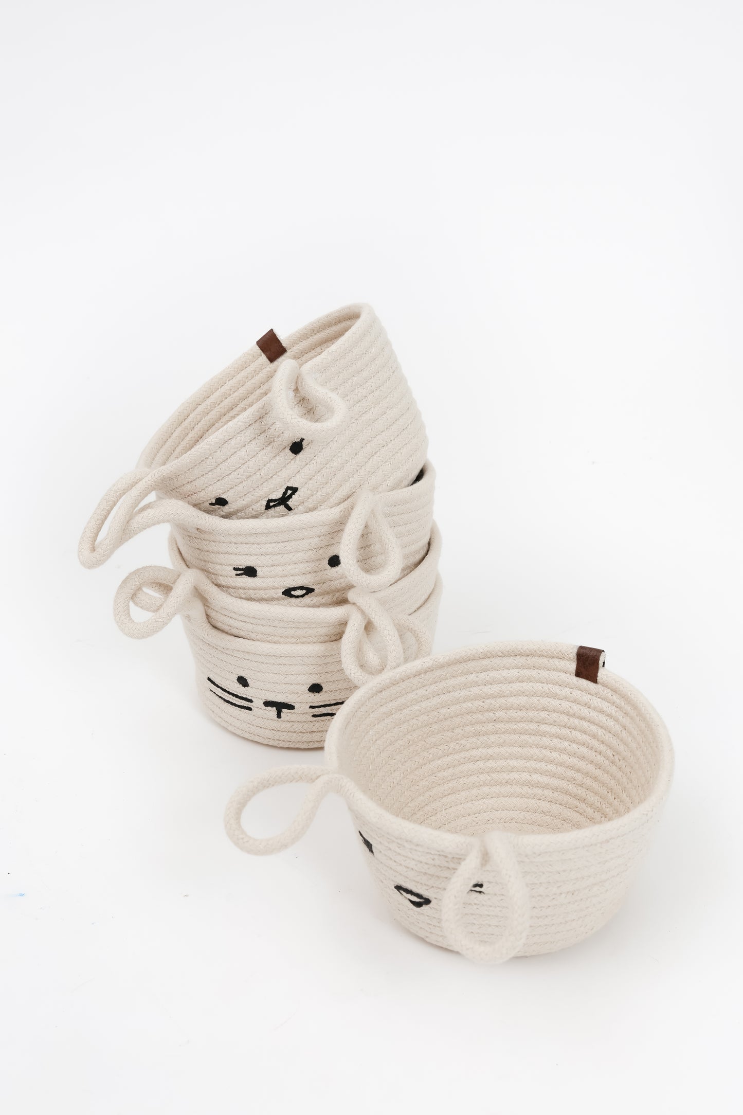 Cestas de cordón de algodón