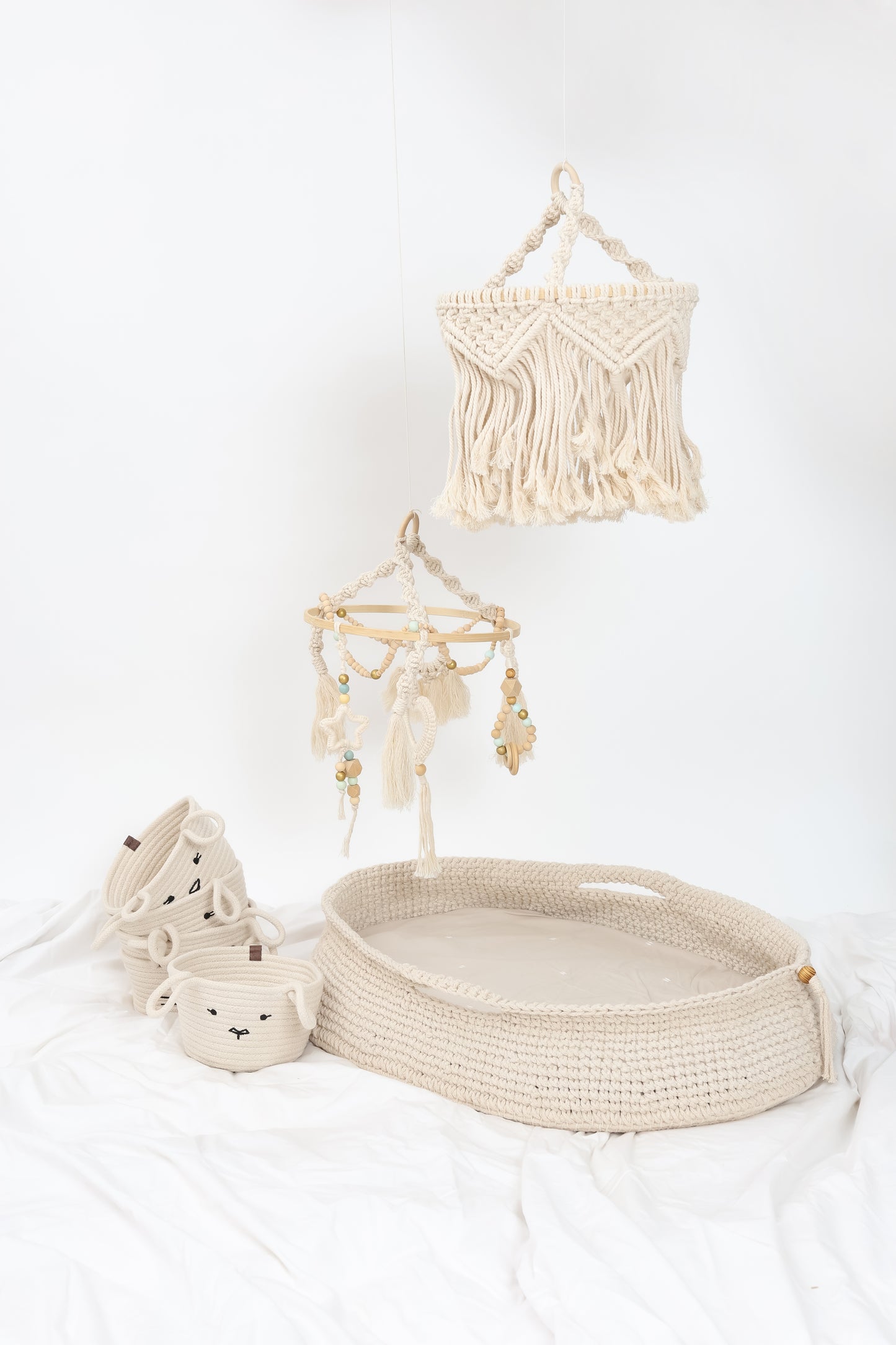 Cestas de cordón de algodón