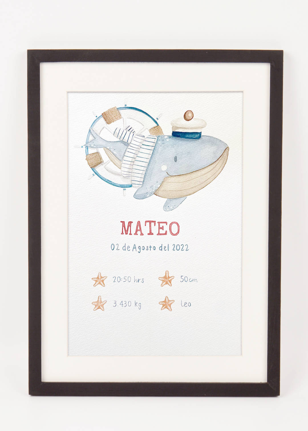 Cuadro de Nacimiento Personalizado- Ilustración Principal